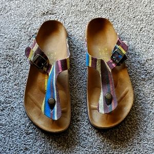 Birkenstock Gizeh, multicolor, women's size 39 (US9)